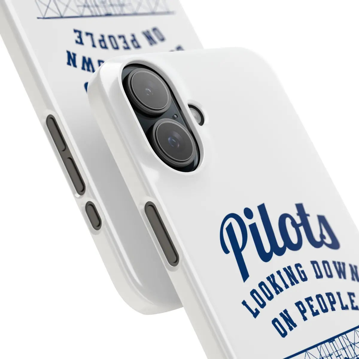 Pilot Theme Snap Case - Looking Down on People Since 1903 - Phone - Gifts for pilots - Aviation apparel