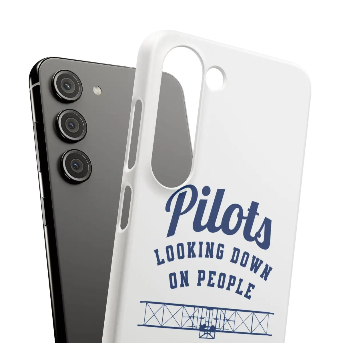 Pilot Theme Snap Case - Looking Down on People Since 1903 - Phone - Gifts for pilots - Aviation apparel