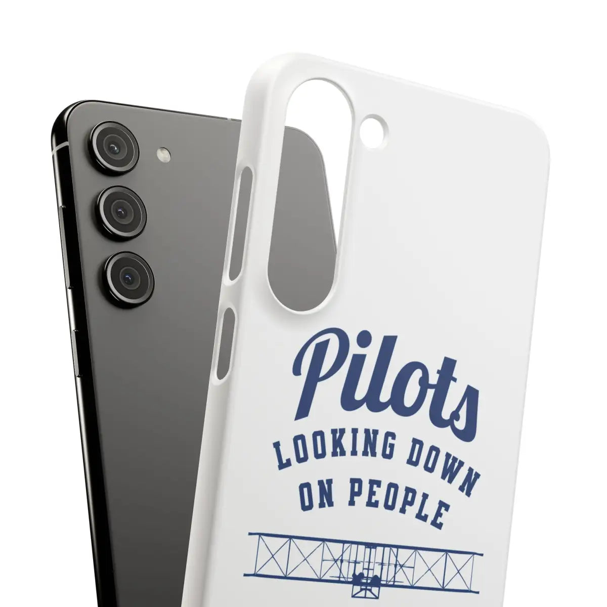 Pilot Theme Snap Case - Looking Down on People Since 1903 - Phone - Gifts for pilots - Aviation apparel