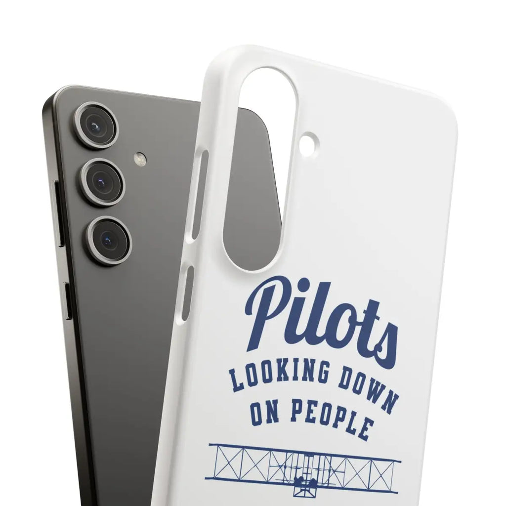Pilot Theme Snap Case - Looking Down on People Since 1903 - Phone - Gifts for pilots - Aviation apparel