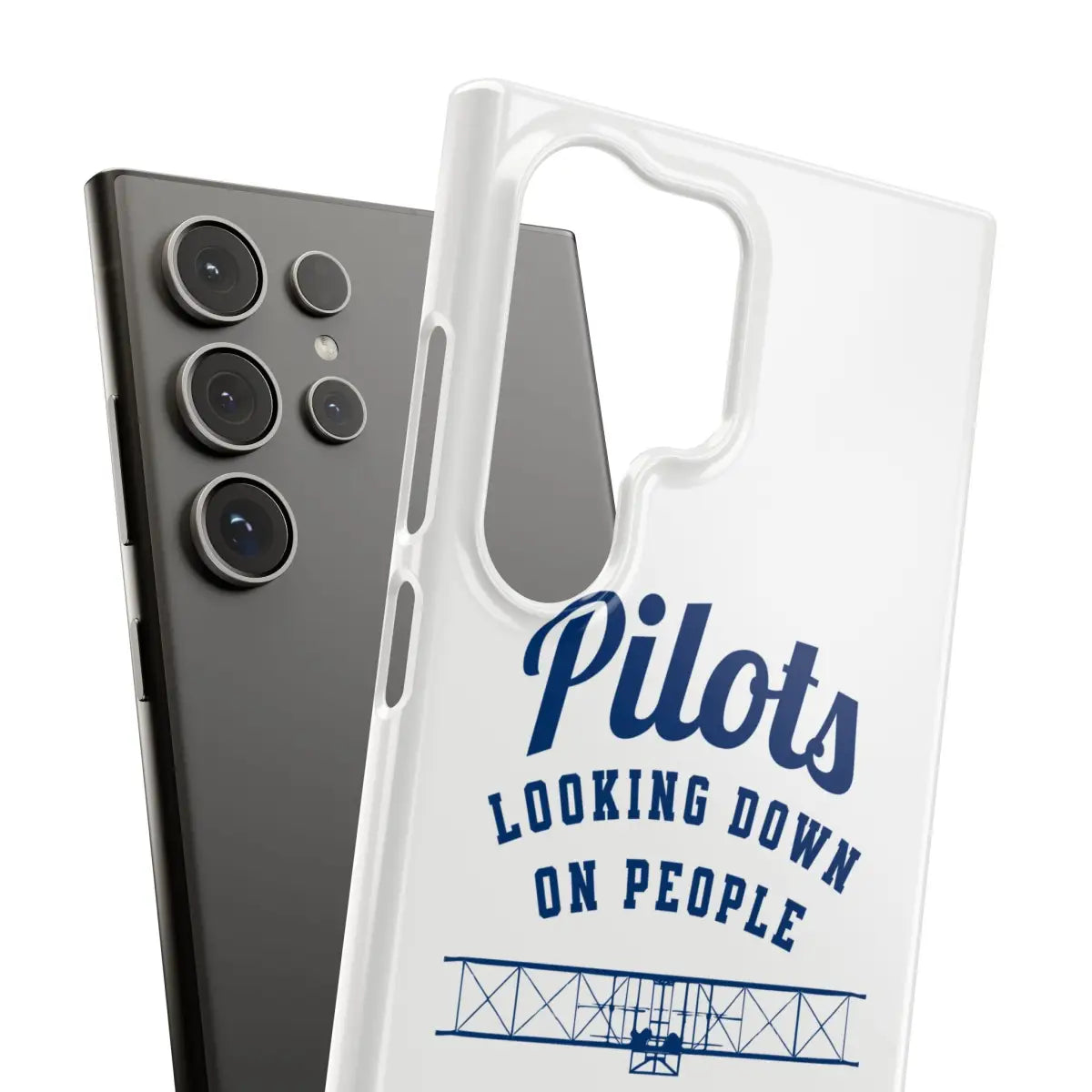 Pilot Theme Snap Case - Looking Down on People Since 1903 - Phone - Gifts for pilots - Aviation apparel