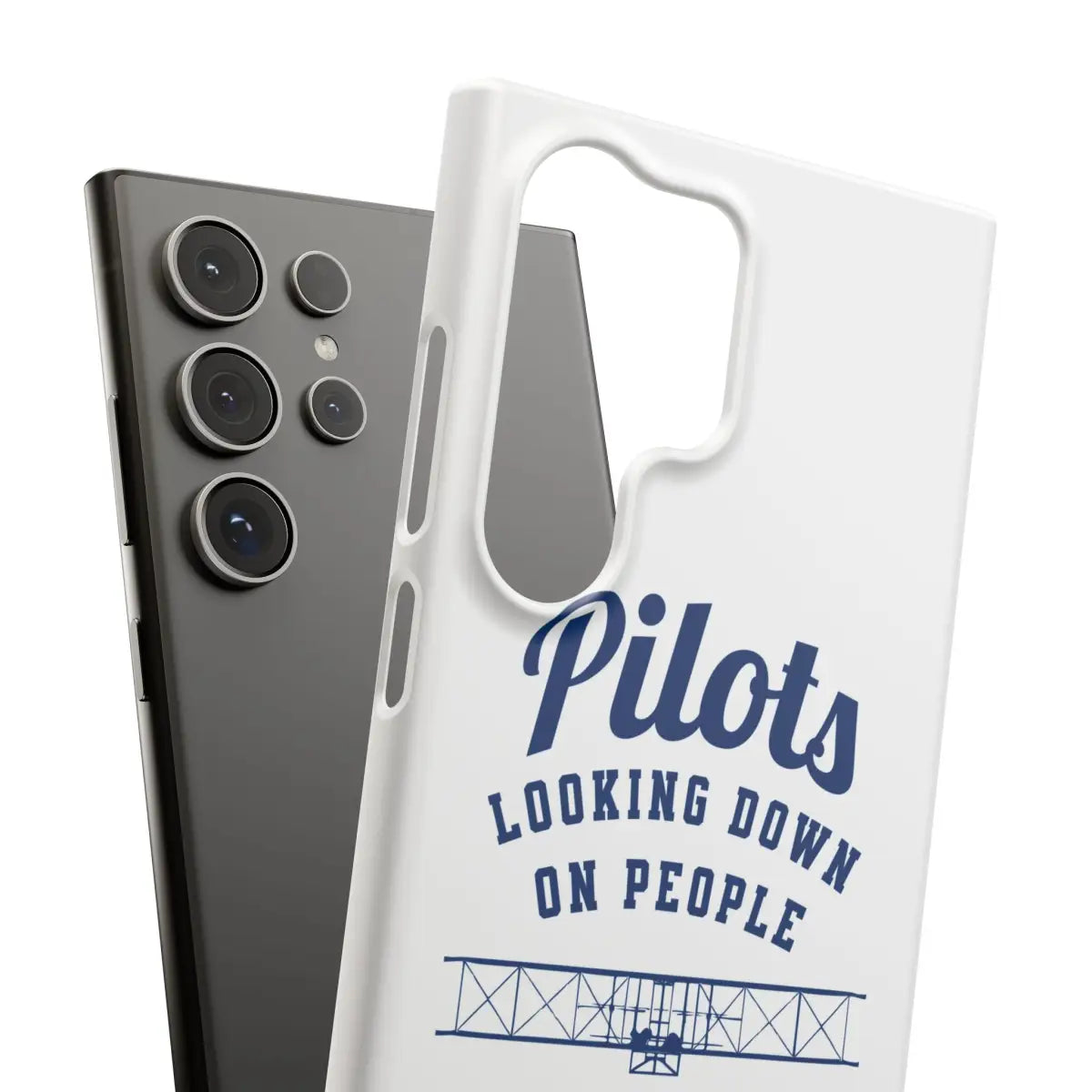 Pilot Theme Snap Case - Looking Down on People Since 1903 - Phone - Gifts for pilots - Aviation apparel