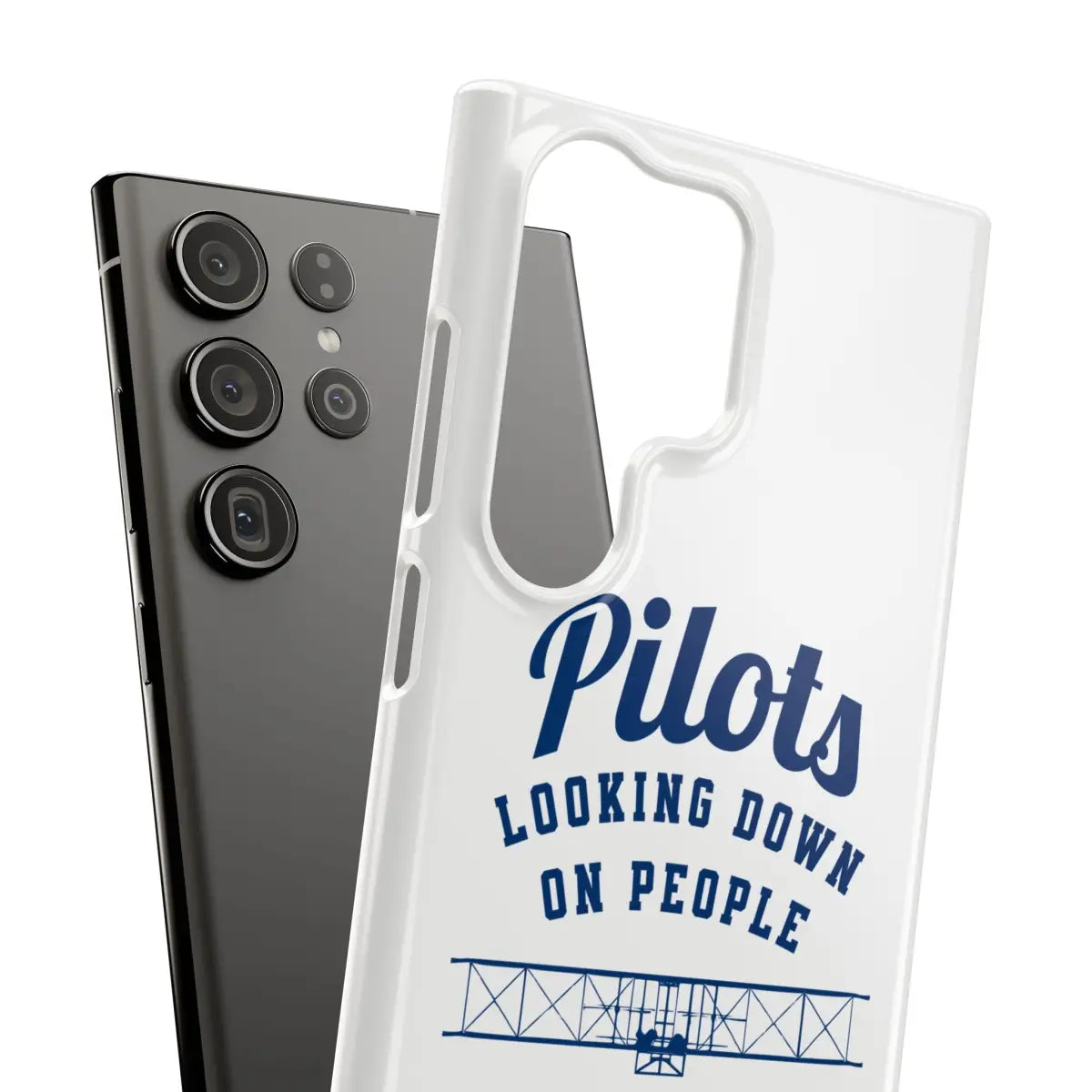 Pilot Theme Snap Case - Looking Down on People Since 1903 - Phone - Gifts for pilots - Aviation apparel