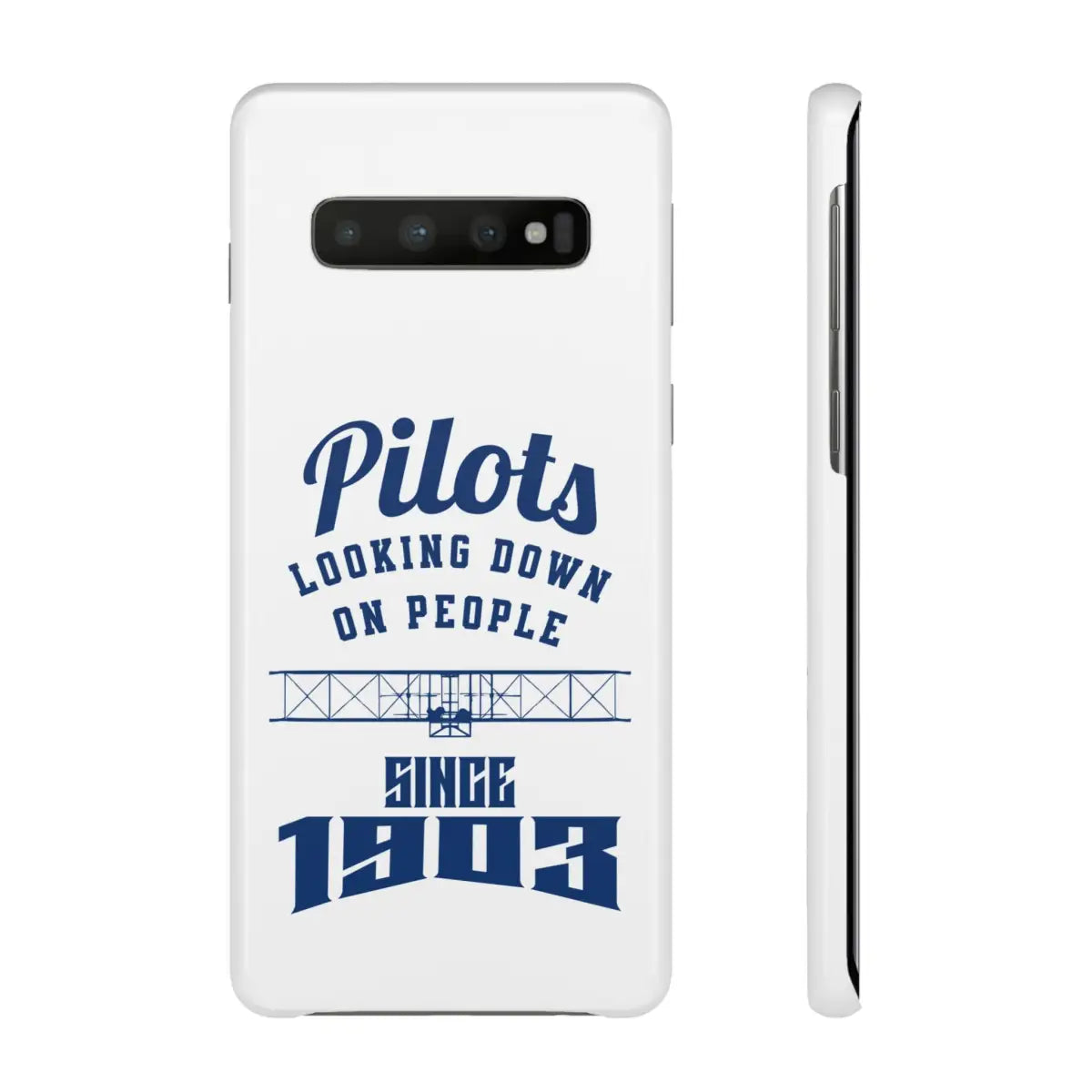 Pilot Theme Snap Case - Looking Down on People Since 1903 - Phone - Gifts for pilots - Aviation apparel