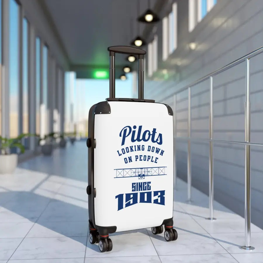 Pilot Themed Hard Shell Suitcase - Perfect for Travel Enthusiasts Adventure Lovers & Holidays - Bags - Gifts pilots