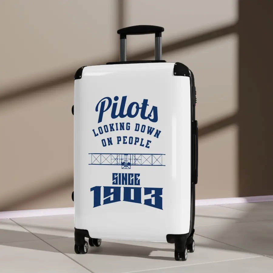 Pilot Themed Hard Shell Suitcase - Perfect for Travel Enthusiasts Adventure Lovers & Holidays - Bags - Gifts pilots