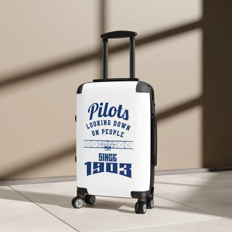 Pilot Themed Hard Shell Suitcase - Perfect for Travel Enthusiasts Adventure Lovers & Holidays - Bags - Gifts pilots