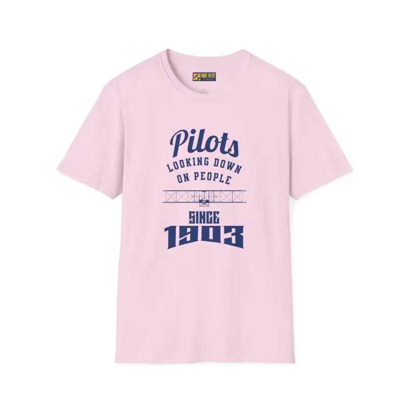 Pilots Looking Down T Shirt Aviation Humor Tee Low Heat - T-Shirt - Pilot gifts - WWII warbird t-shirt