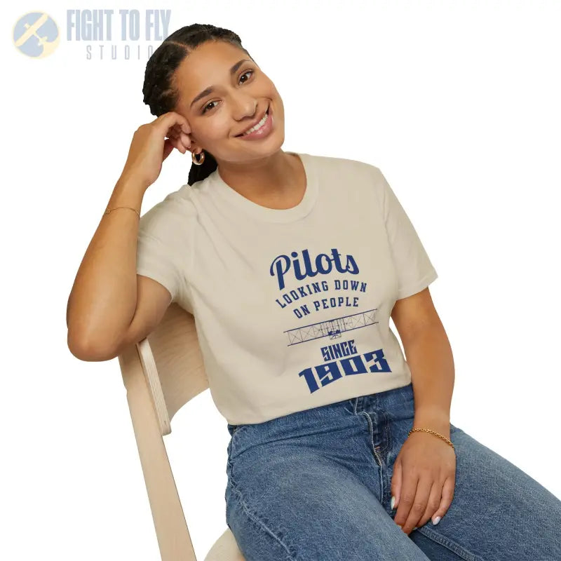 Pilots Looking Down - T-Shirt - Pilot gifts - WWII warbird t-shirt