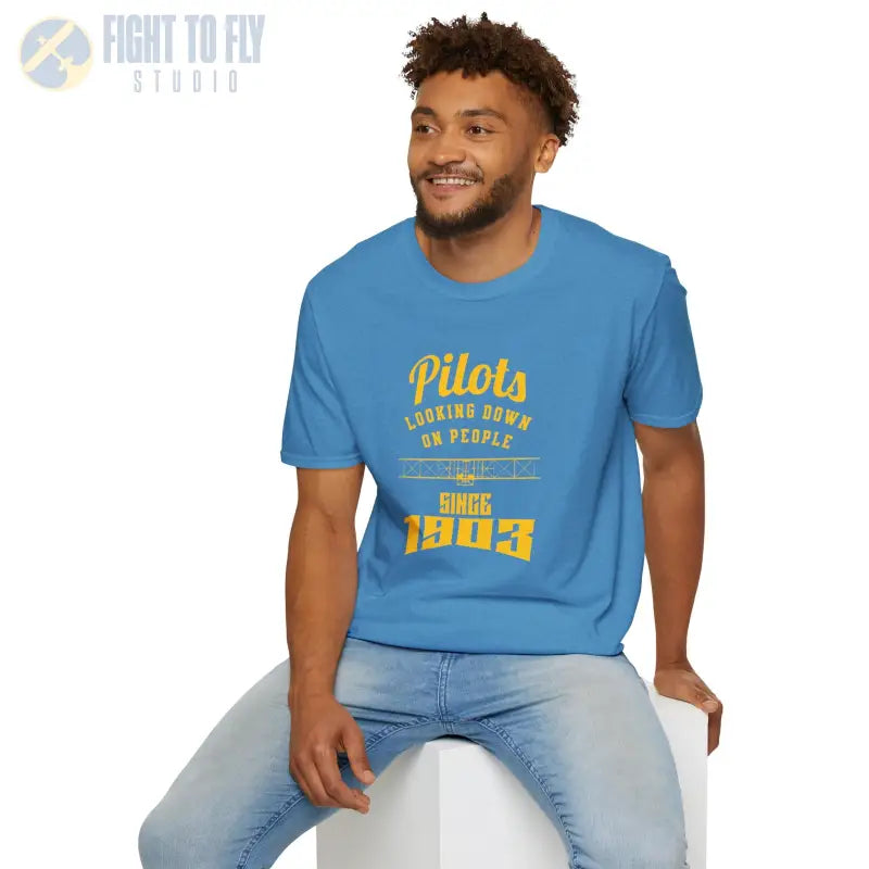 Pilots Looking Down - T-Shirt - Pilot gifts - WWII warbird t-shirt