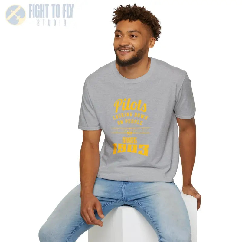 Pilots Looking Down - T-Shirt - Pilot gifts - WWII warbird t-shirt