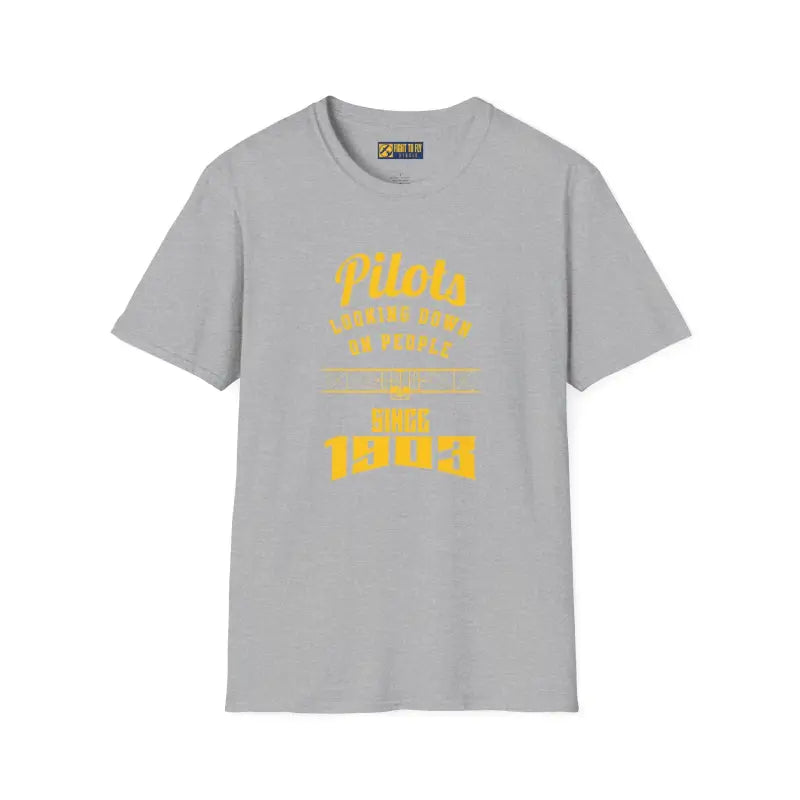 Pilots Looking Down T Shirt Aviation Humor Tee Low Heat - T-Shirt - Pilot gifts - WWII warbird t-shirt