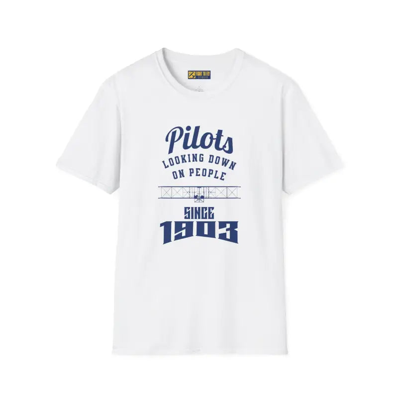 Pilots Looking Down T Shirt Aviation Humor Tee Low Heat - T-Shirt - Pilot gifts - WWII warbird t-shirt