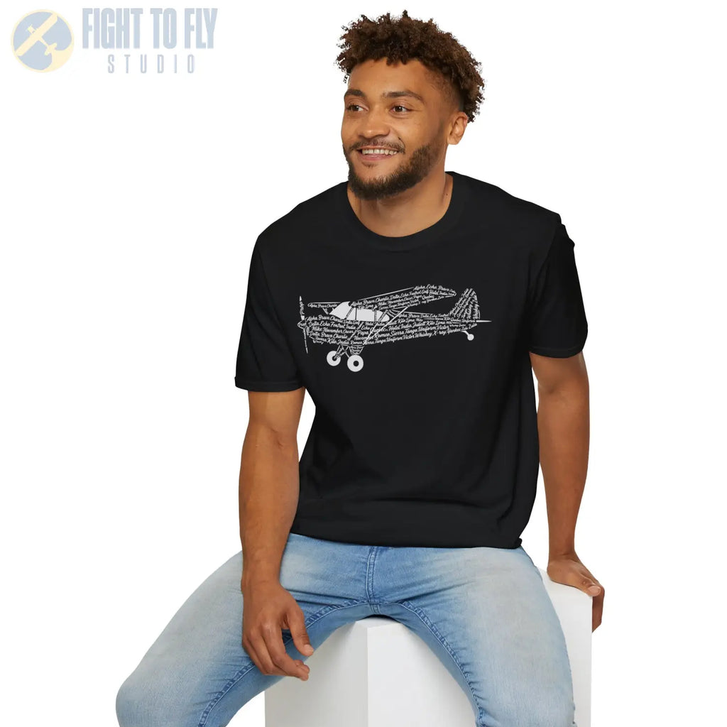 Piper Cub NATO Phonetic Alphabet Premium T-Shirt - Pilot gifts - WWII warbird t-shirt
