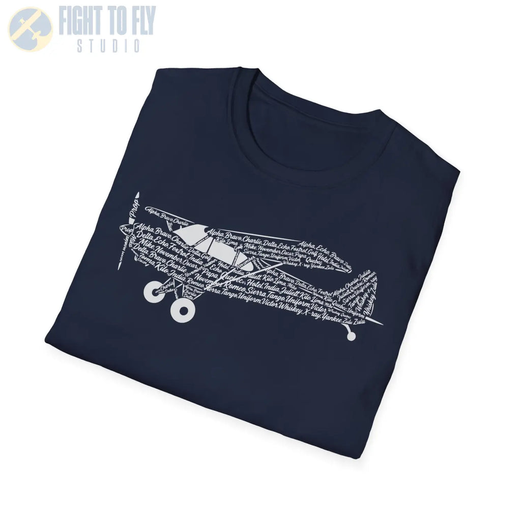Piper Cub NATO Phonetic Alphabet Premium T-Shirt - Pilot gifts - WWII warbird t-shirt