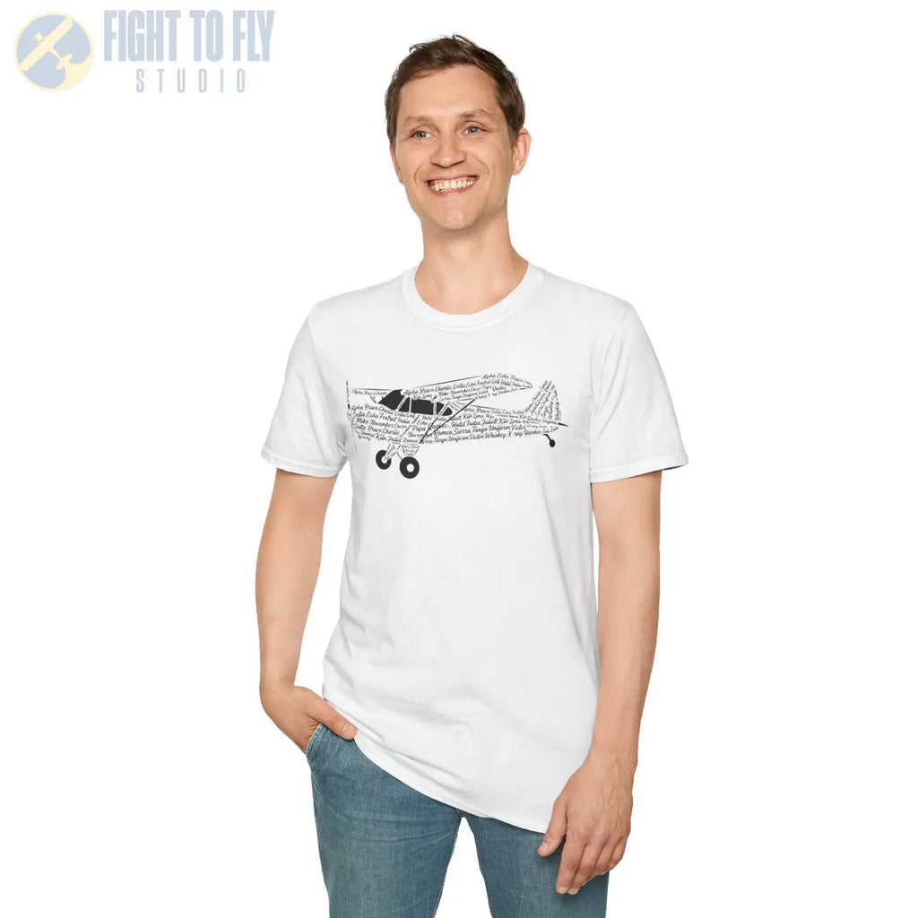 Piper Cub NATO Phonetic Alphabet Premium T-Shirt - Pilot gifts - WWII warbird t-shirt