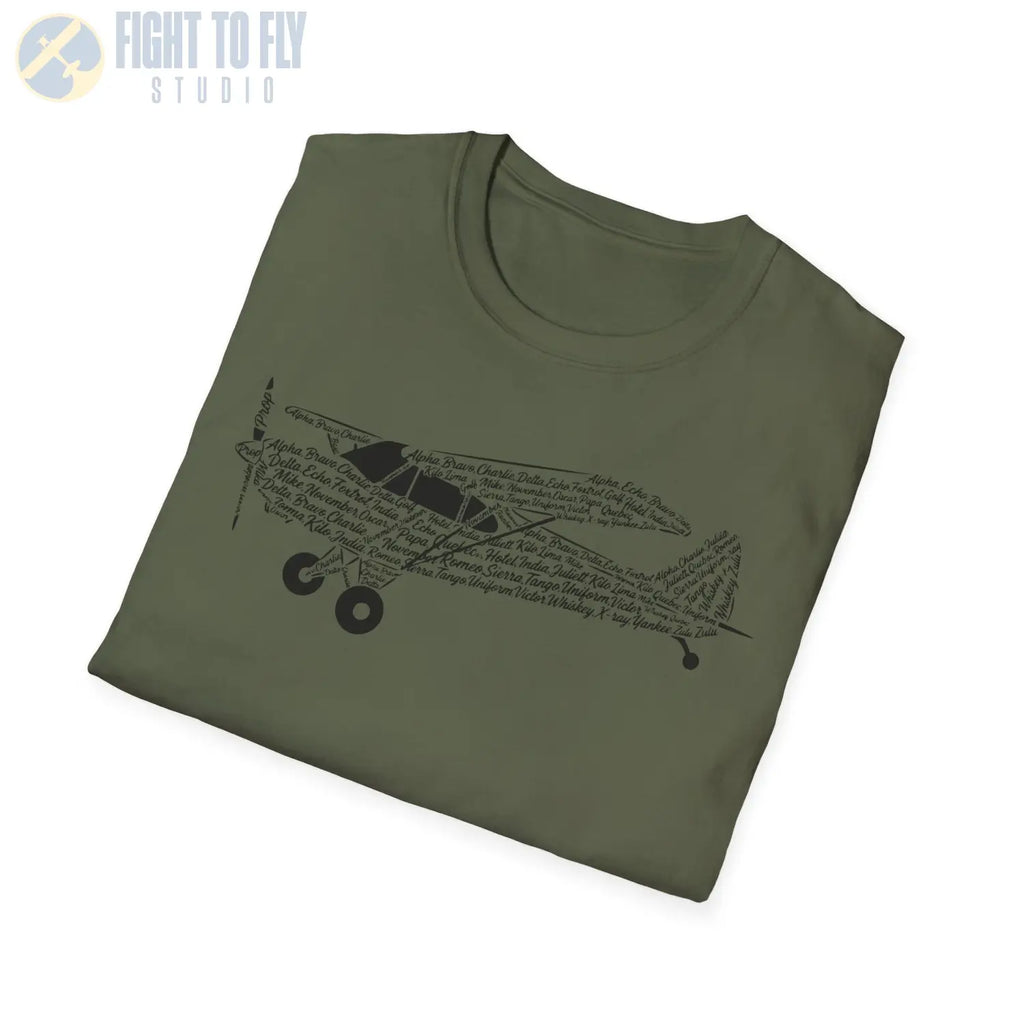 Piper Cub NATO Phonetic Alphabet Premium T-Shirt - Pilot gifts - WWII warbird t-shirt