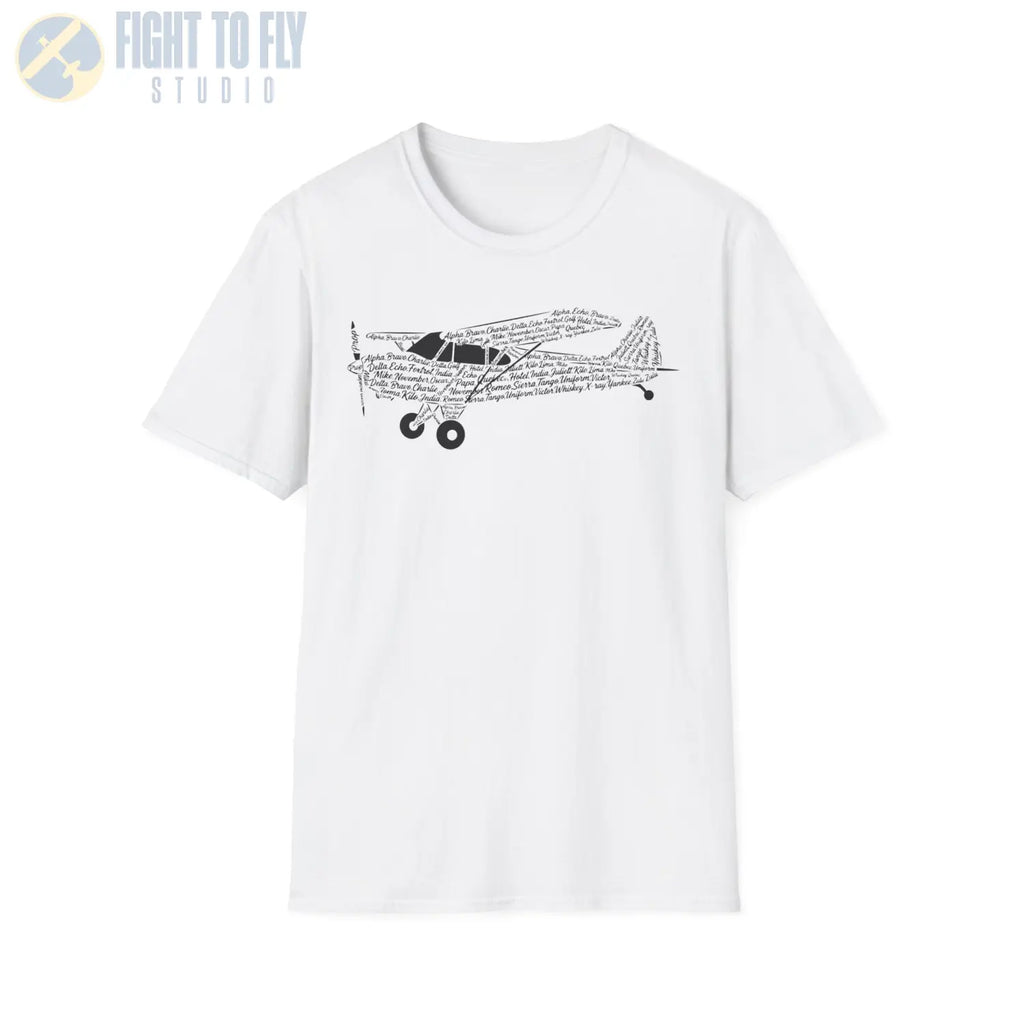 Piper Cub NATO Phonetic Alphabet Premium T-Shirt - Pilot gifts - WWII warbird t-shirt