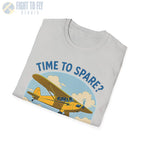 Time to Spare? Go by Air - Piper Cub - T-Shirt - Pilot gifts - WWII warbird t-shirt