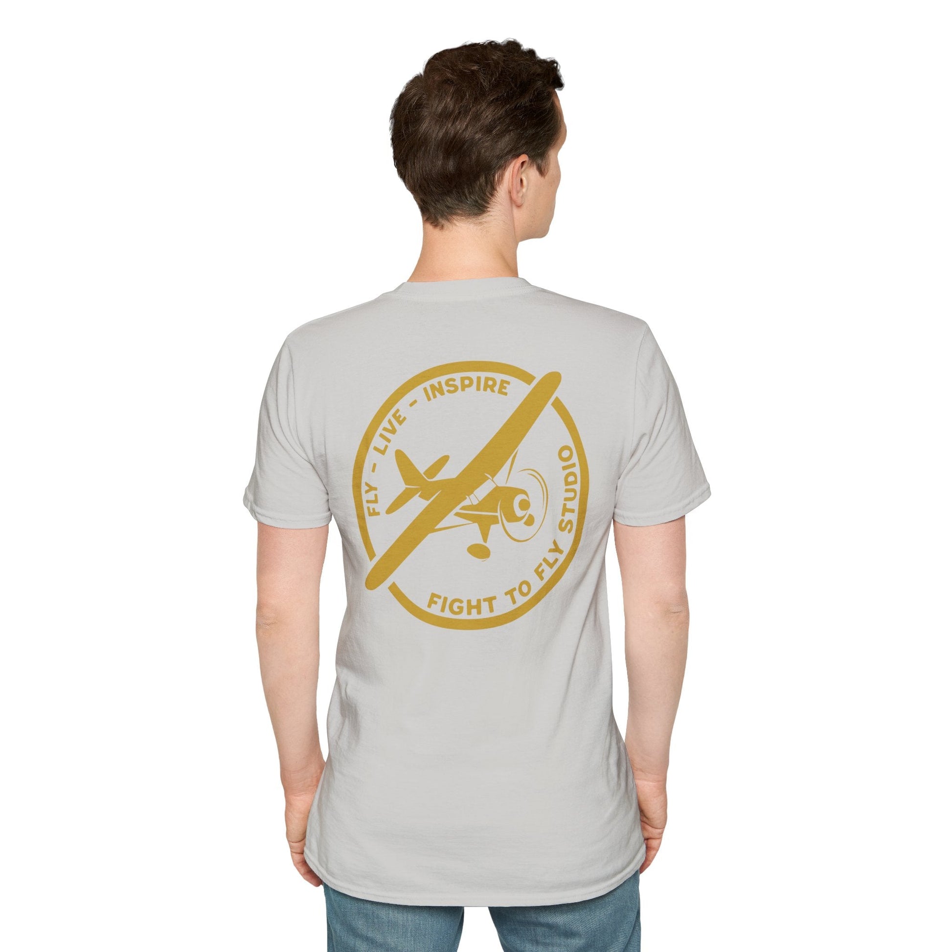 Piper Cub Premium T-Shirt – “Time to Spare? Go by Air” Vintage Bush Plane Tee - Pilot gifts - WWII warbird t-shirt