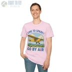 Time to Spare? Go by Air - Piper Cub - T-Shirt - Pilot gifts - WWII warbird t-shirt