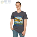 Time to Spare? Go by Air - Piper Cub - T-Shirt - Pilot gifts - WWII warbird t-shirt