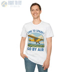 Time to Spare? Go by Air - Piper Cub - T-Shirt - Pilot gifts - WWII warbird t-shirt