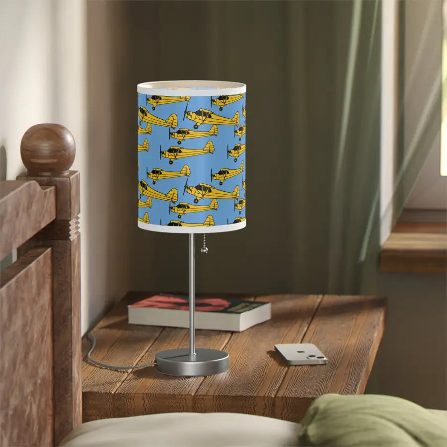 Piper Cub Silhouette Table Lamp - Modern Home Decor - Gifts for pilots - Aviation apparel