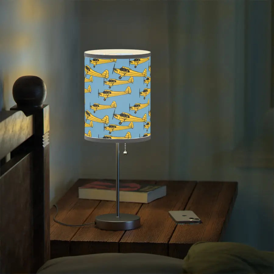 Piper Cub Silhouette Table Lamp - Modern Home Decor - Gifts for pilots - Aviation apparel