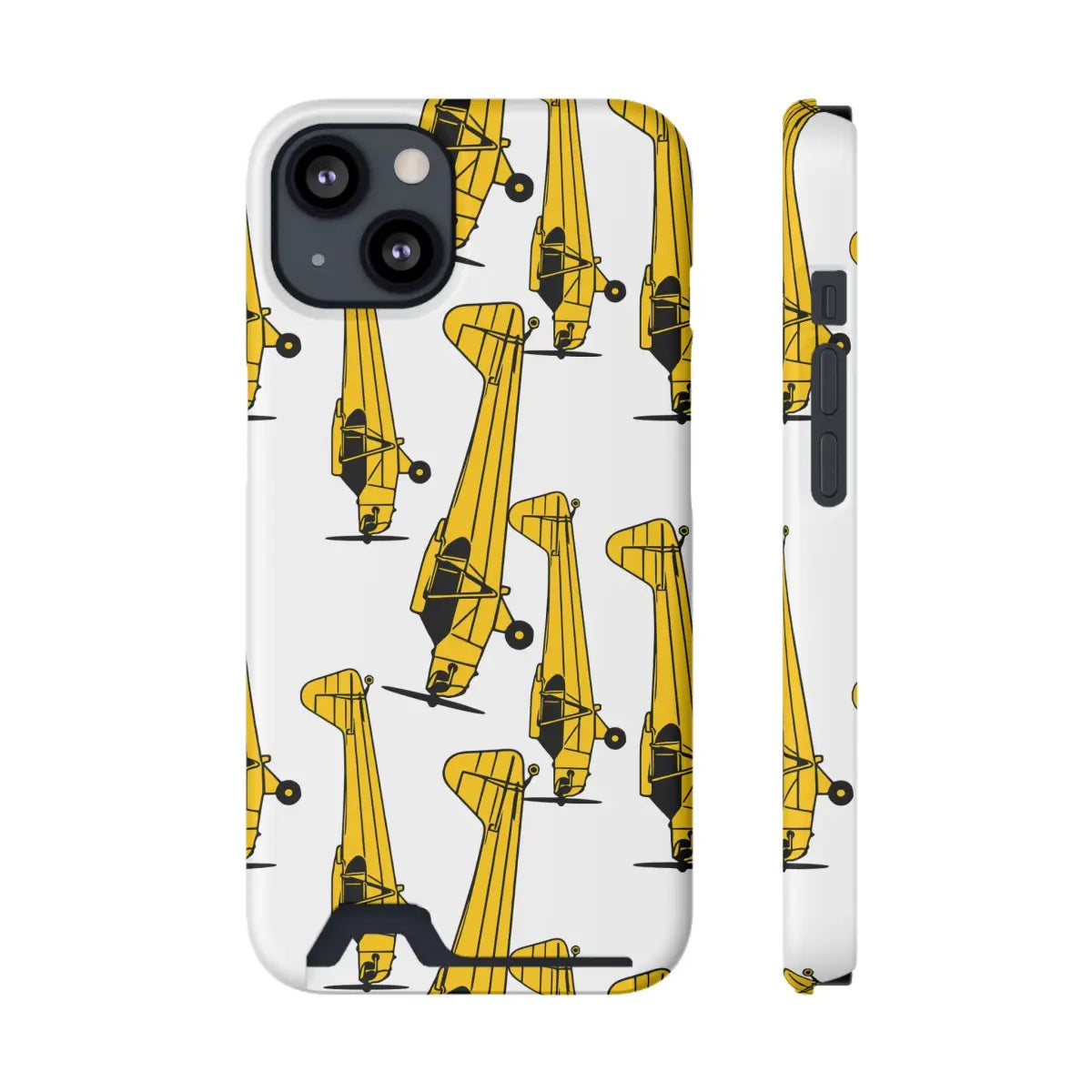 Piper Cub Vintage Airplane Phone Case with Card Holder - Stylish and Functional for Aviation Lovers - Gifts pilots