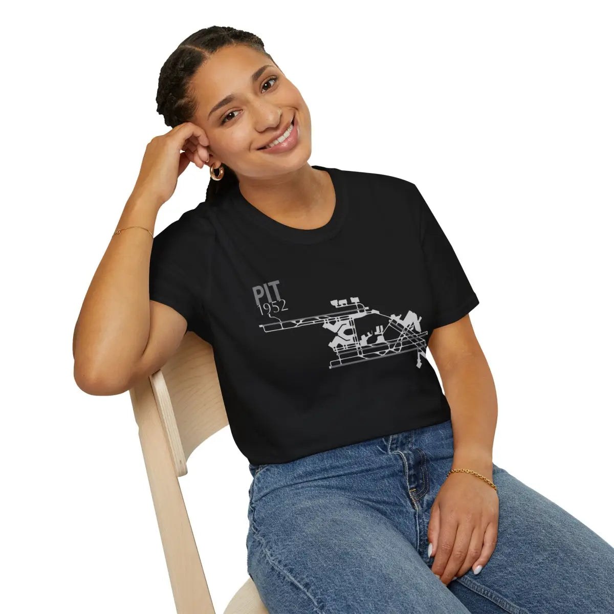 PIT Pittsburgh International - 1952 - Tee - T-Shirt - Gifts for pilots - Aviation apparel