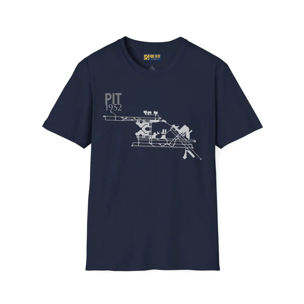 PIT Pittsburgh International - 1952 - Tee - T-Shirt - Gifts for pilots - Aviation apparel