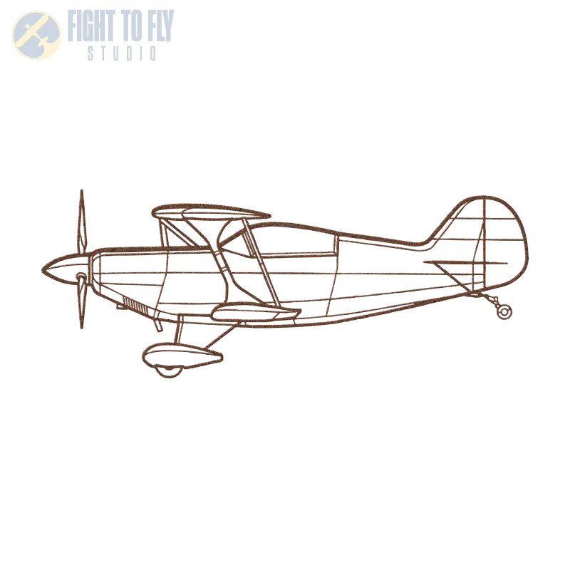 Pitts S-2B Die Cut Metal Wall Art - Sign - Pilot gifts - WWII warbird t-shirt