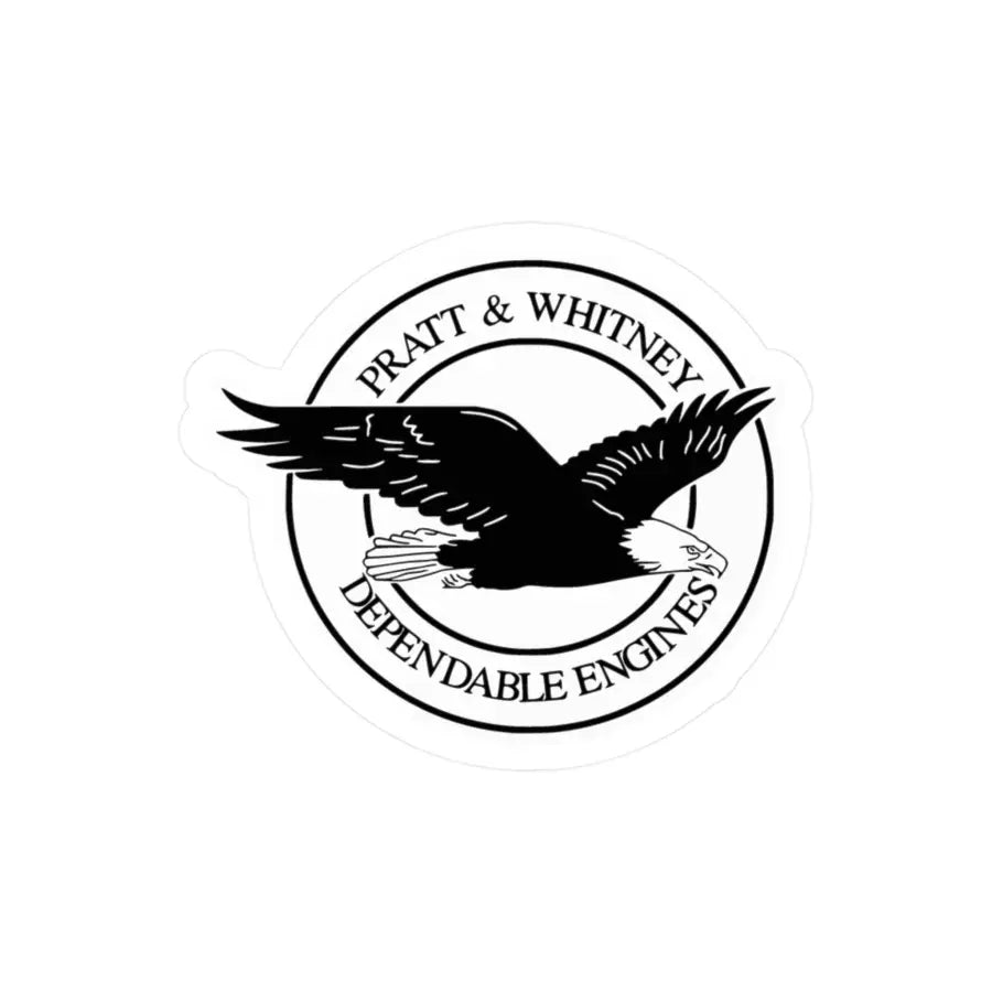 Pratt & Whitney Kiss-Cut Vinyl Decal - Paper products - Gifts for pilots - Aviation apparel
