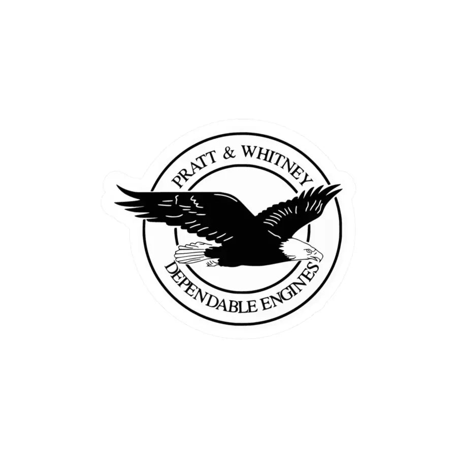 Pratt & Whitney Kiss-Cut Vinyl Decal - Paper products - Pilot gifts - WWII warbird t-shirt