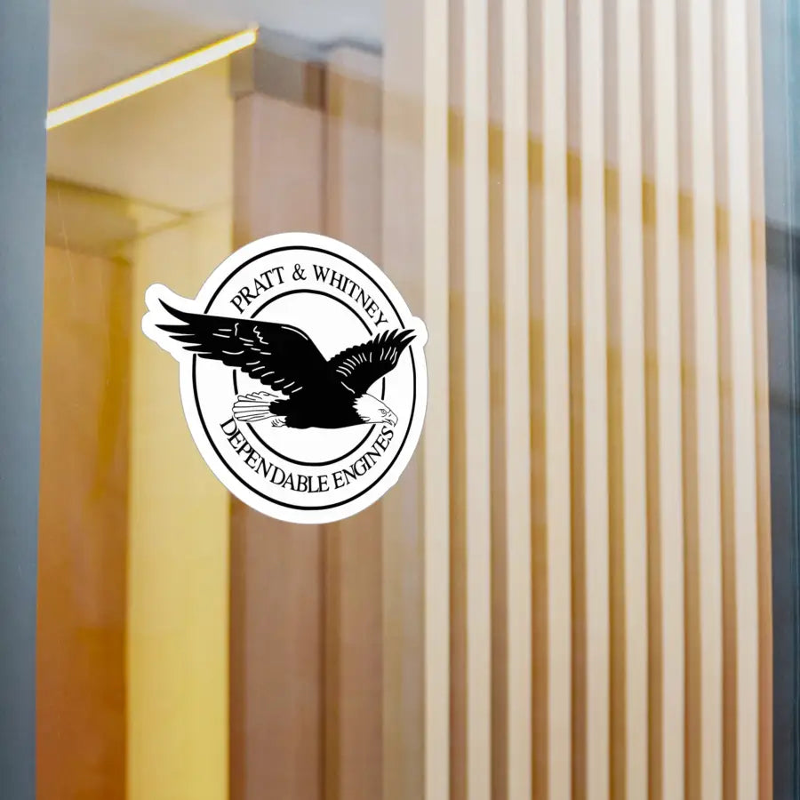 Pratt & Whitney Kiss-Cut Vinyl Decal - Paper products - Pilot gifts - WWII warbird t-shirt