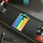 Pride Takes Flight Holographic Die-Cut Stickers - Paper products - Pilot gifts - WWII warbird t-shirt
