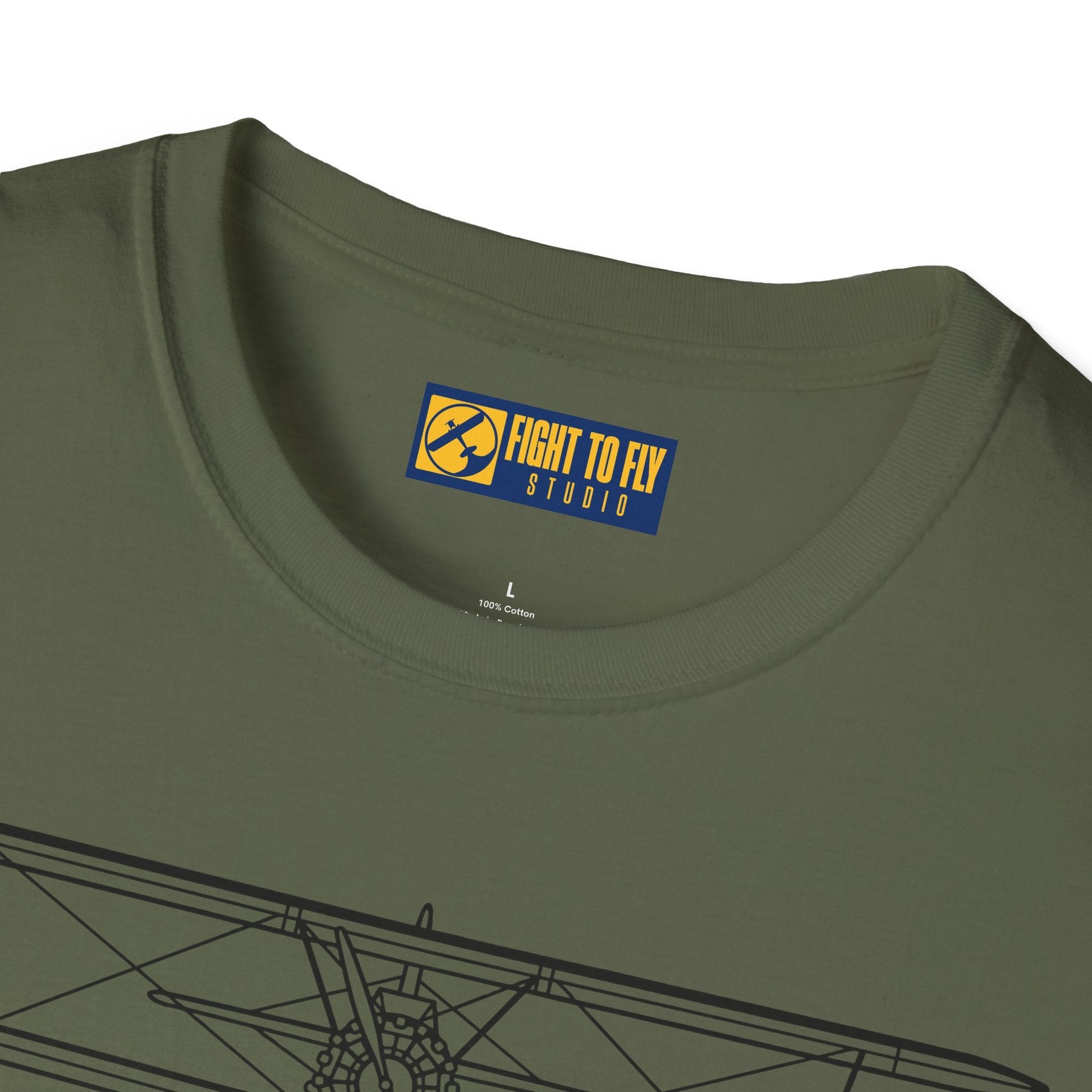 PT-17 Front View T-Shirt – Stearman Nose-On Aviation Tee - Pilot gifts - WWII warbird t-shirt