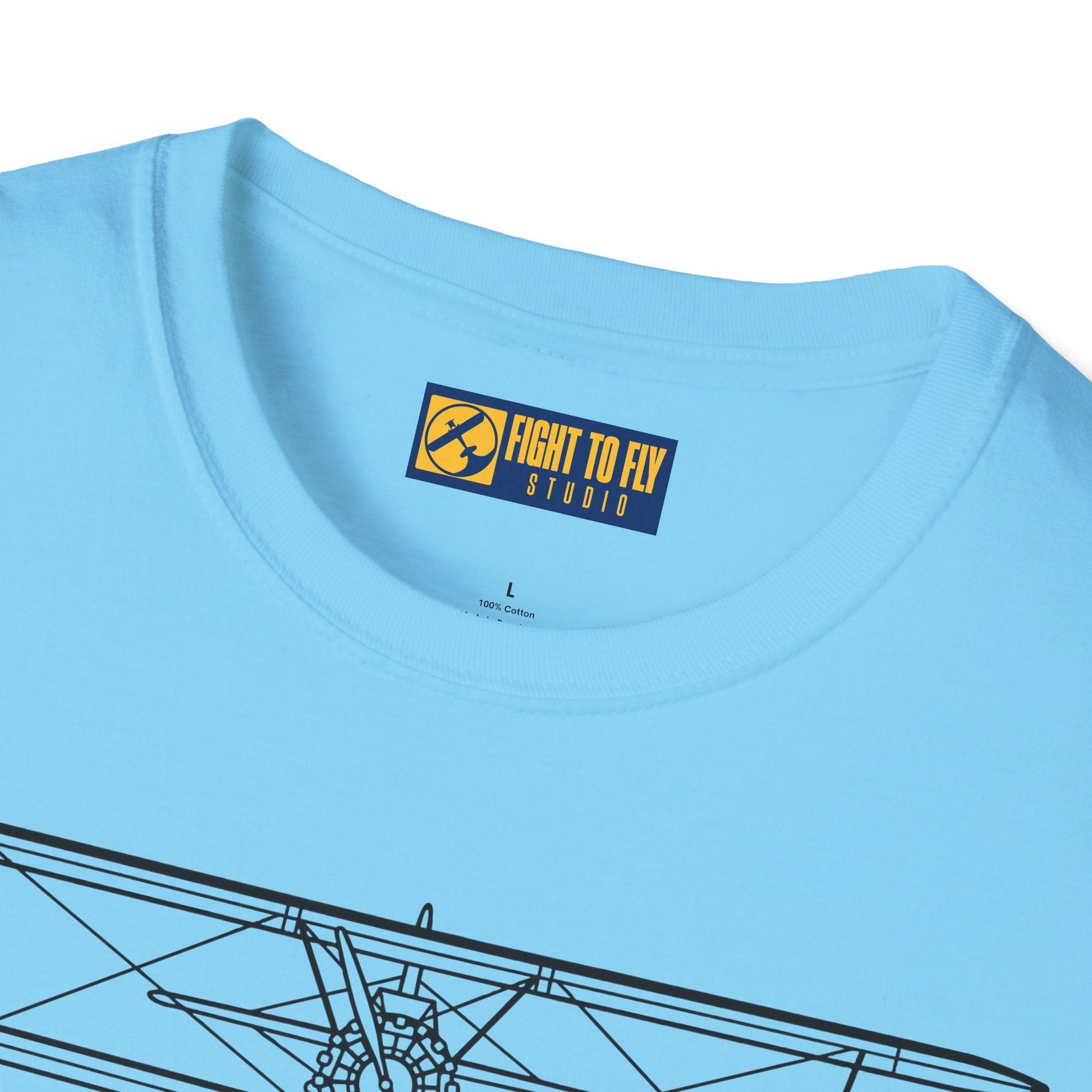 PT-17 Front View T-Shirt – Stearman Nose-On Aviation Tee - Pilot gifts - WWII warbird t-shirt
