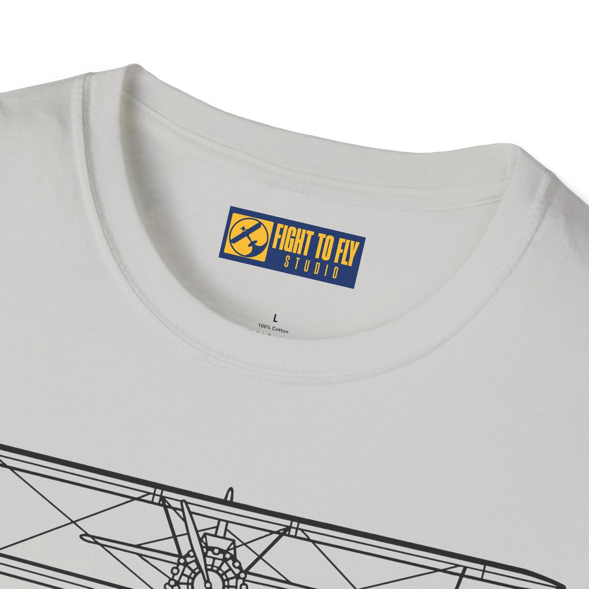 PT-17 Front View T-Shirt – Stearman Nose-On Aviation Tee - Pilot gifts - WWII warbird t-shirt