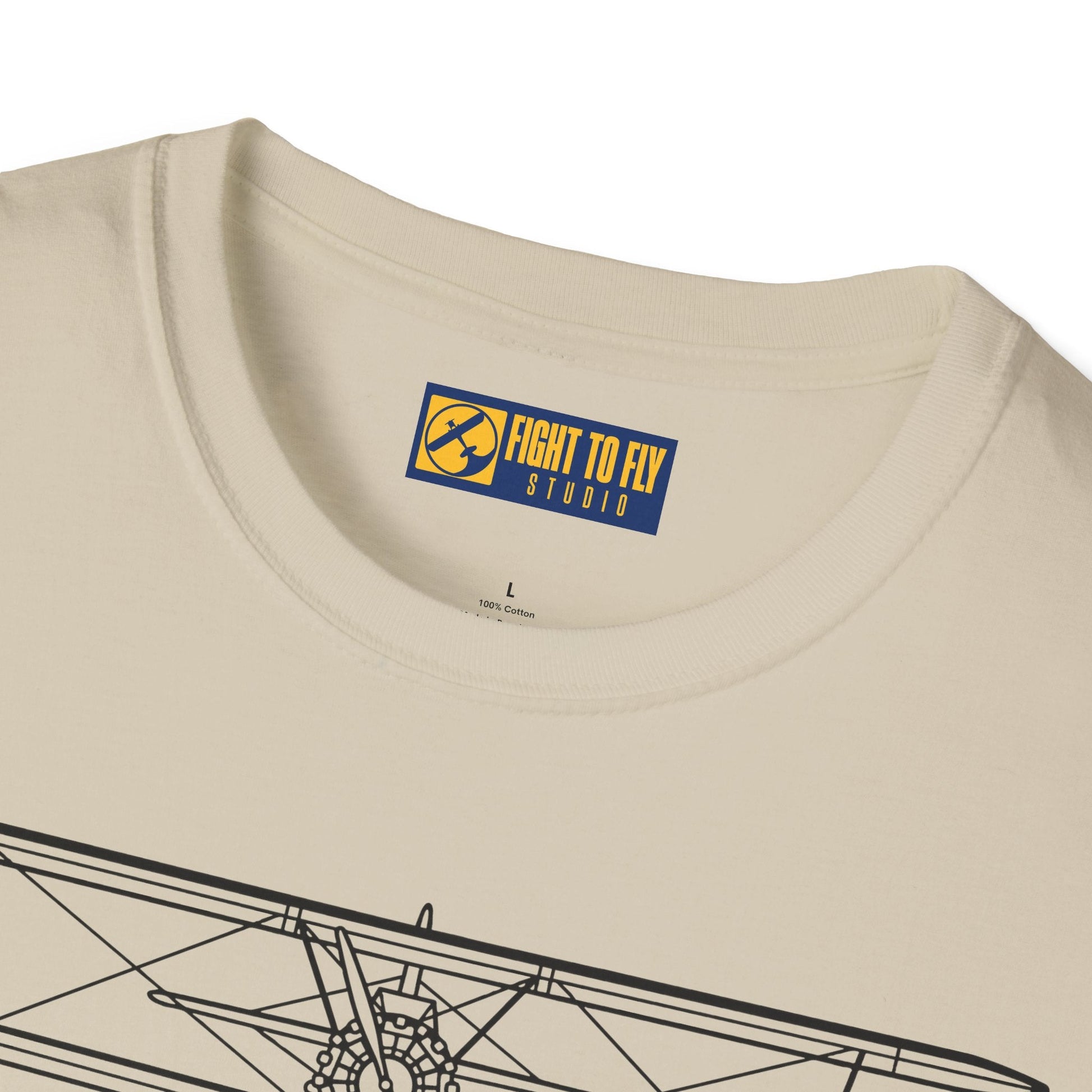 PT-17 Front View T-Shirt – Stearman Nose-On Aviation Tee - Pilot gifts - WWII warbird t-shirt