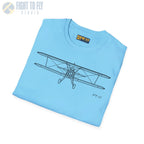 Stearman PT-17 Kaydet Front View T-Shirt - Pilot gifts - WWII warbird t-shirt