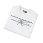Stearman PT-17 Kaydet Front View T-Shirt - Pilot gifts - WWII warbird t-shirt