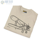 Stearman PT-17 Kaydet Parked View T-Shirt - Pilot gifts - WWII warbird t-shirt