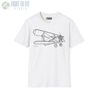 Stearman PT-17 Kaydet Parked View T-Shirt - Pilot gifts - WWII warbird t-shirt