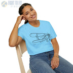 Stearman PT-17 Kaydet Parked View T-Shirt - Pilot gifts - WWII warbird t-shirt