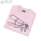 Stearman PT-17 Kaydet Parked View T-Shirt - Pilot gifts - WWII warbird t-shirt