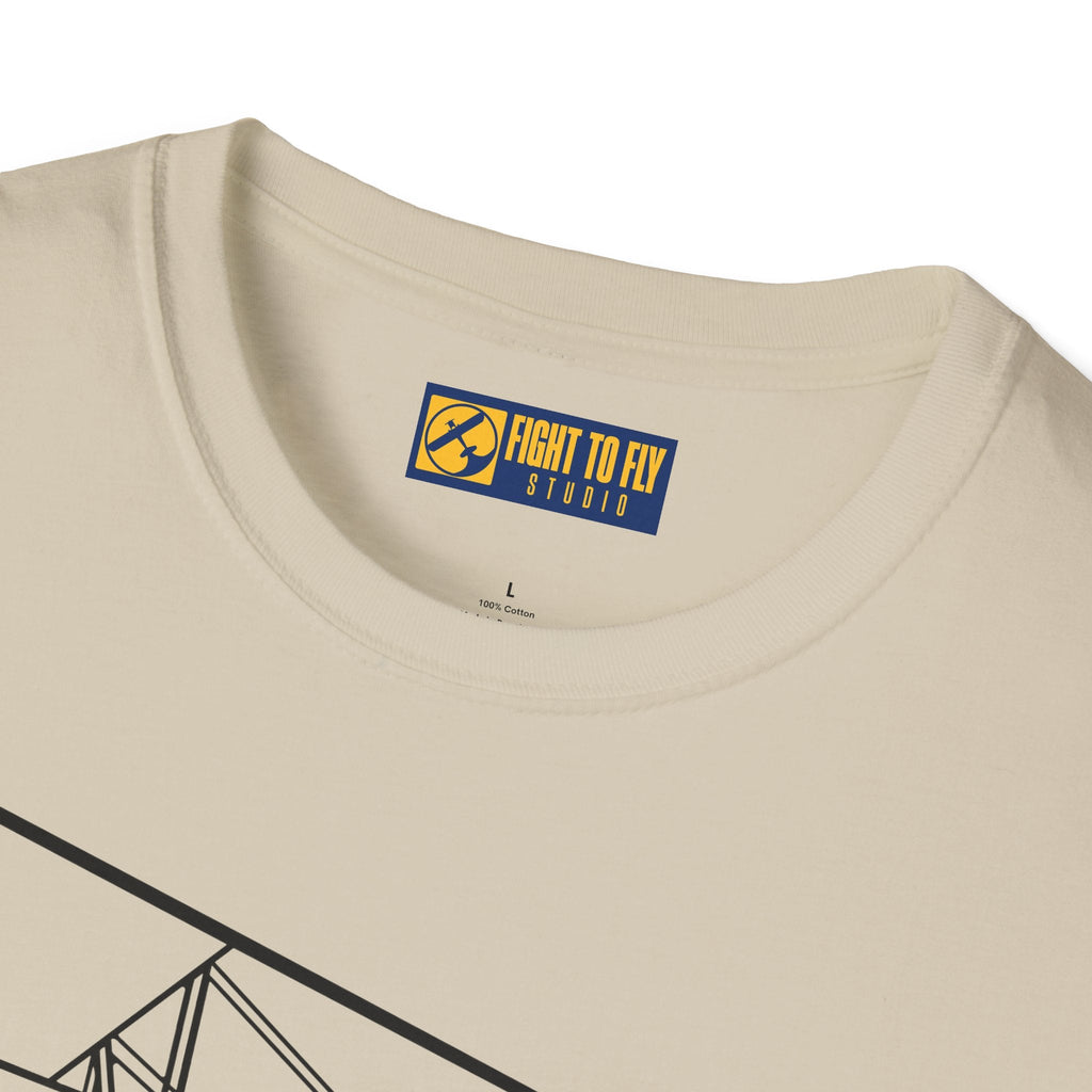 PT-17 Parked View T-Shirt – Stearman Ground Display Aviation Tee - Pilot gifts - WWII warbird t-shirt