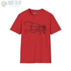 Stearman PT-17 Kaydet Parked View T-Shirt - Pilot gifts - WWII warbird t-shirt