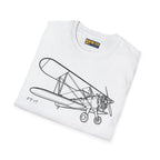 Stearman PT-17 Kaydet Parked View T-Shirt - Pilot gifts - WWII warbird t-shirt